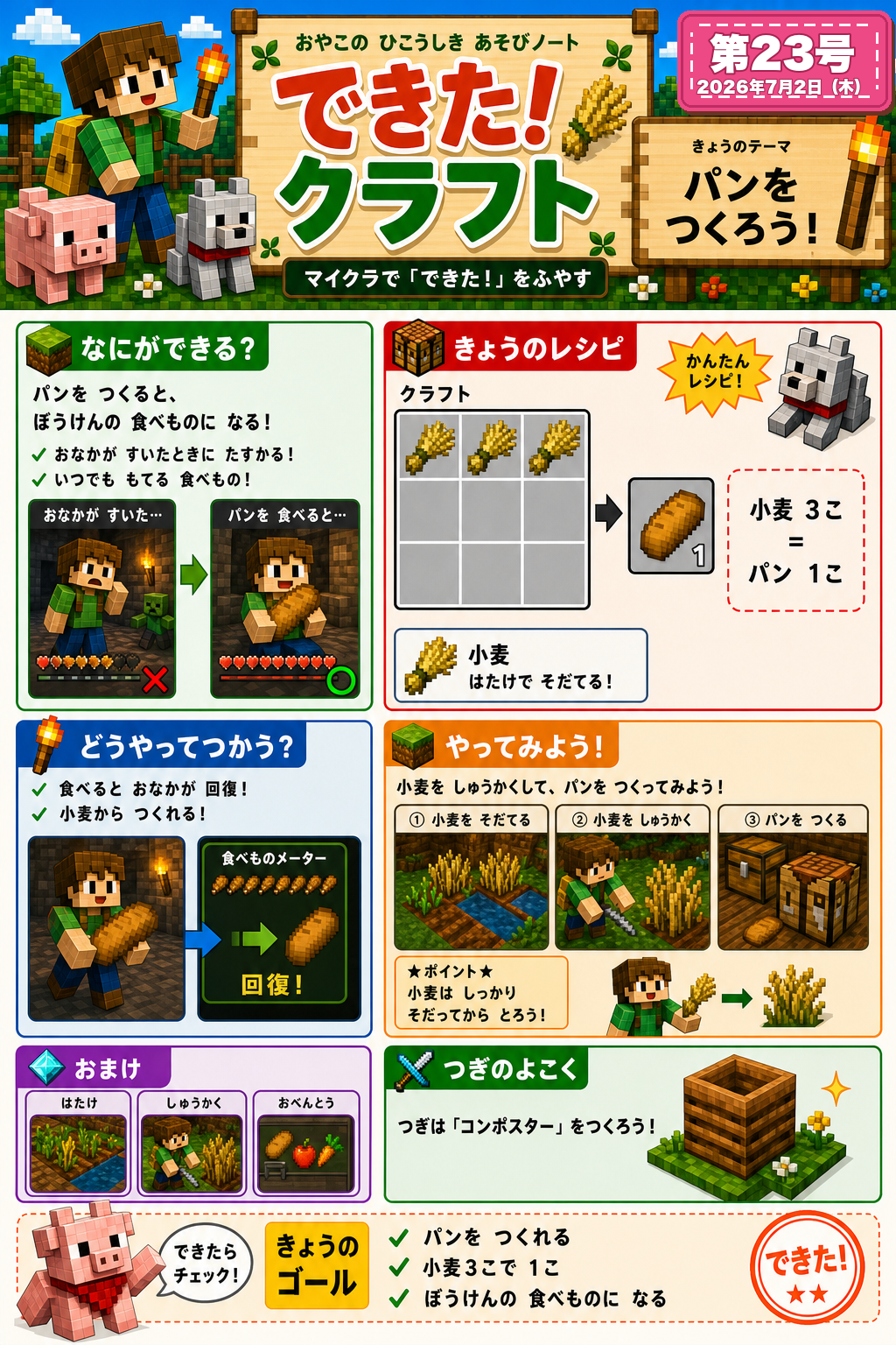 第023号 パンをつくろう の誌面画像